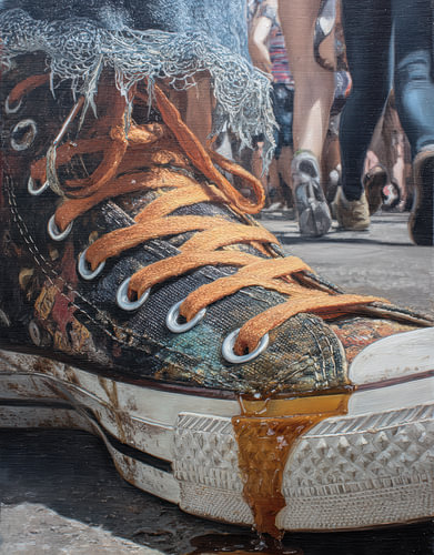 Converse sneakers, kleurrijk en levendig