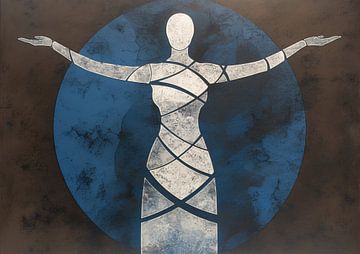 Cracked Blue Silence van De Mooiste Kunst