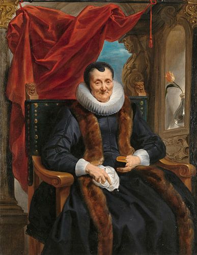 Portret van Magdalena de Cuyper, Jacob Jordaens
