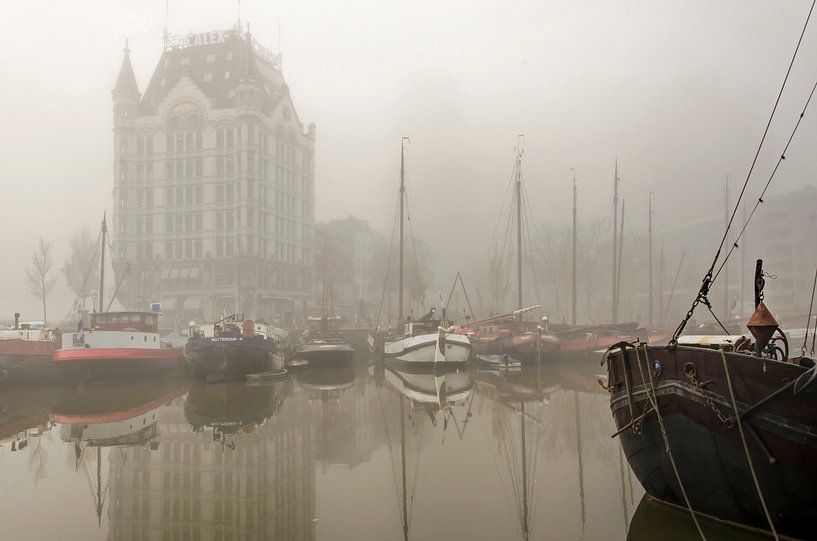 Le Vieux Port dans le brouillard par Frans Blok