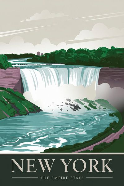 New York Vintage Reisposter van Poster Art Shop