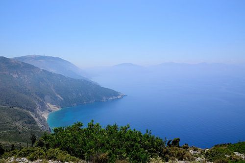 Typisch uitzicht op Kefalonia