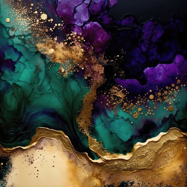 Marmer Splash van Floral Abstractions