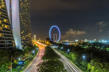 Nightly views in Singapore von Jasper den Boer
