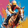 Jockey en paard van ARTemberaubend