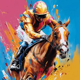 Jockey and horse by ARTemberaubend