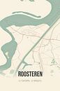 Vintage landkaart van Roosteren (Limburg) van Stad & Wand thumbnail