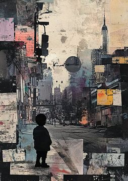 Urban Kind van Blikvanger Schilderijen