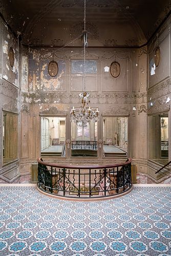Abandoned Art Deco Staircase. by Roman Robroek - Photos of Abandoned Buildings