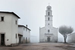 An Italian village shrouded in mist