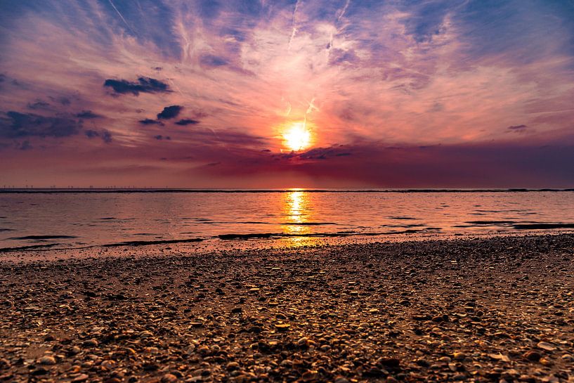 Zonsondergang in Egmond aan Zee von Mike Bot PhotographS