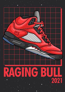 Air Jordan 5 Retro Raging Bull Sneaker van Adam Khabibi