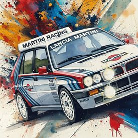 Lancia Delta Integrale Martini Racing - A legend for your wall Art2 by Ingo Laue