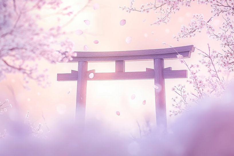 Torii in bloom by Poster Art Shop