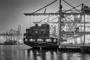 Hamburg, Hafen, Elbe, Container