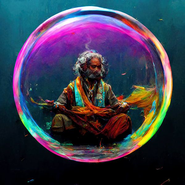 sadu dans une bulle de savon par christoph zange