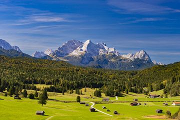 Wetterstein Bergen in Opper-Beieren, van Walter G. Allgöwer