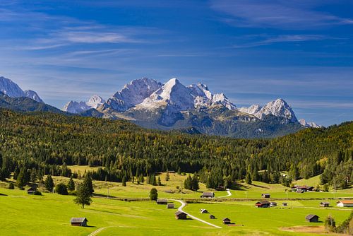 Wetterstein Bergen in Opper-Beieren,