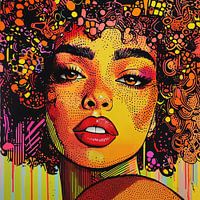 Portrait pop art
