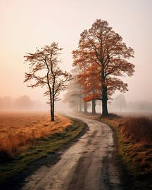 Herbstmorgen in der Lüneburger Heide