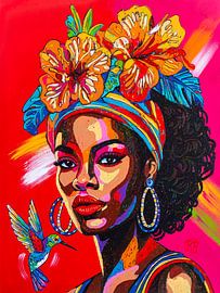 Tropische Koningin van Happy Paintings / Renata Rolefes