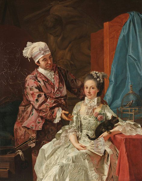 Zelfportret met zijn vrouw, Giuseppe Baldrighi van Meesterlijcke Meesters