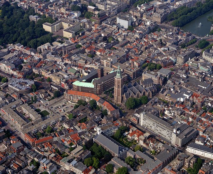 1988: Historische Luftaufnahme von Den Haag, Niederlande von Frans Rombout