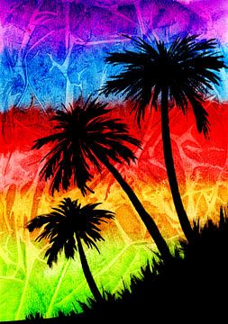 Rainbow palm shade by Sebastian Grafmann