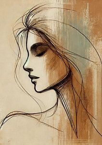 Femme rêveuse en silence