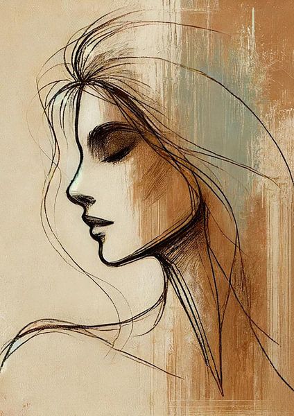 Femme rêveuse en silence par Cynthia Vaders