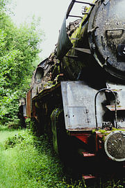 Abandoned Train by Patrick Casteleins