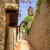 Eine malerische Straßenszene in Assisi von Berthold Werner
