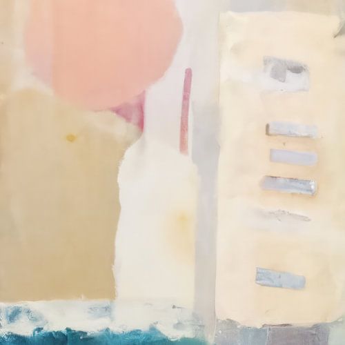 Wabi-sabi abstrait en pastel