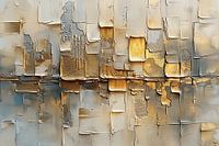 Abstract Goud Reflectie | Urban Gold Riff