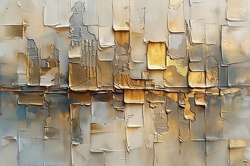 Abstract Goud Reflectie | Urban Gold Riff