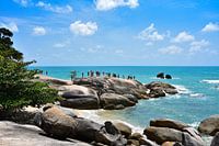 Landschap met enorme rotsen op Ko Samui