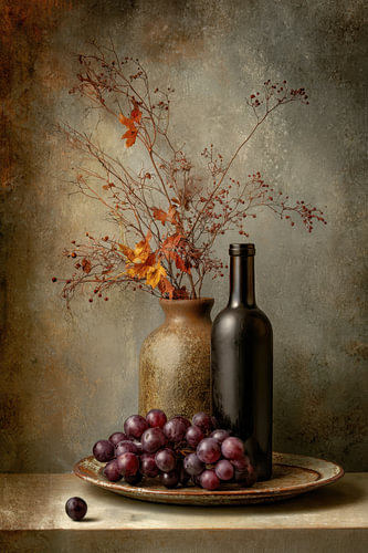 Bountiful Harvest – Elegant Painting in Bordeaux