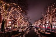 Spiegelgracht Amsterdam in de avond van Daan van Oort thumbnail