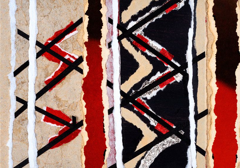 Zig zag von Godelieve Abstracte Kunst