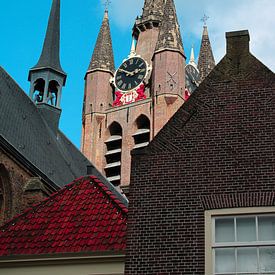Alte Kirche in Delft von Sharona de Wolf