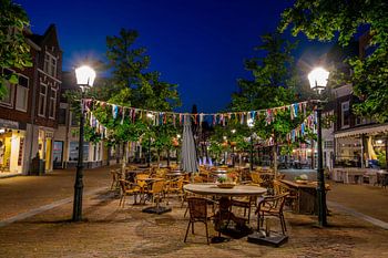 Maassluis Markt Süd-Holland blau Stunde blau Stunde blau Stunde Stadtzentrum