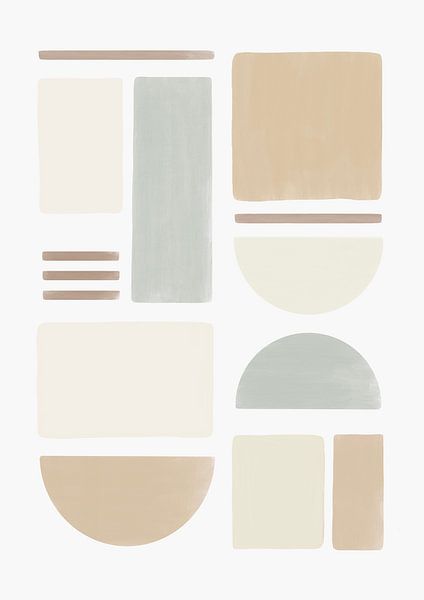 Geometrics | Sage Green by Bohomadic Studio