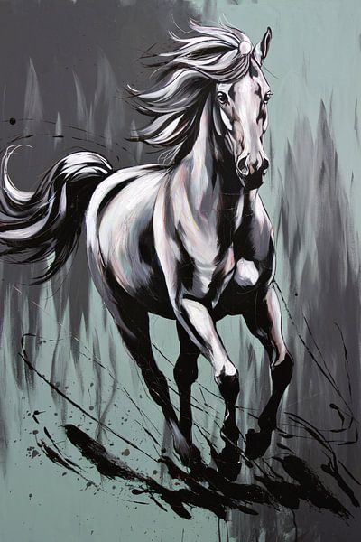 Galloping horse in motion by Imperial Art House