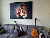 Klantfoto: Jimi Hendrix schilderij olieverf portret van Bert Hooijer