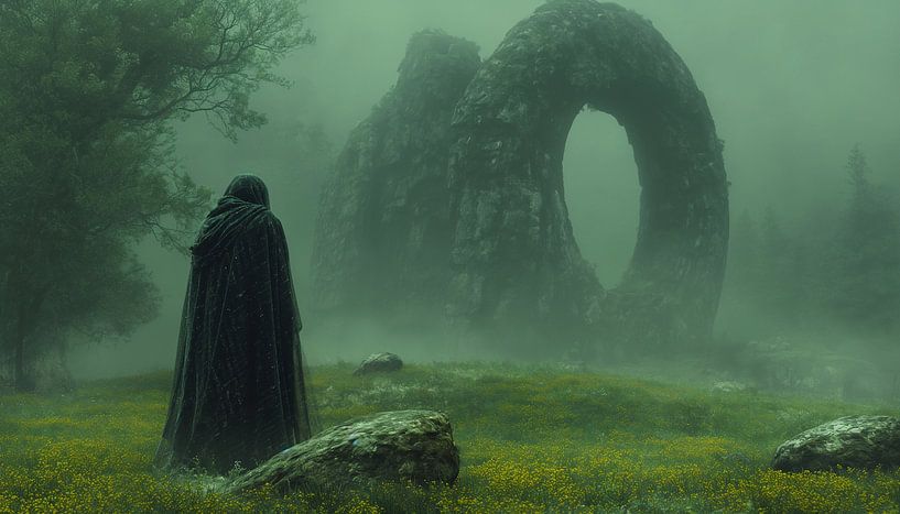 Gate of the spirits in the cloud forest by artefacti