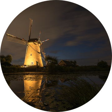 Nederwaard Molen no. 6 - lichtjesavond