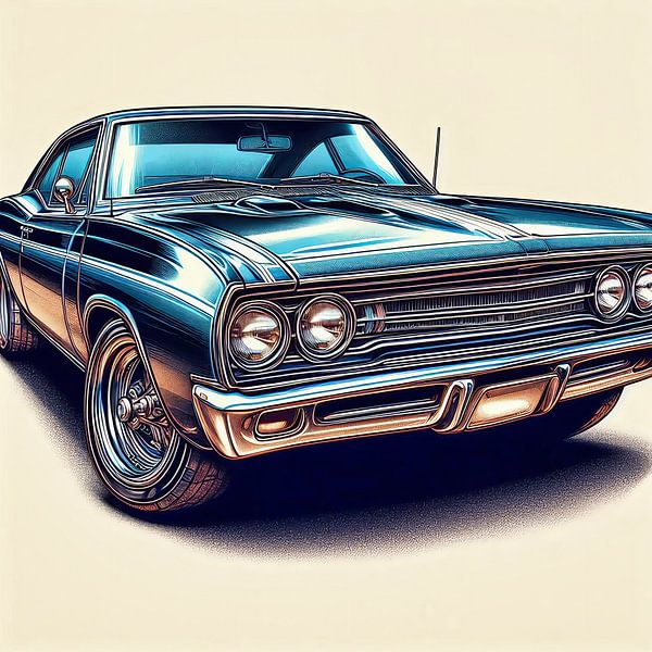 Amerikanisches Auto von Digital Art Nederland