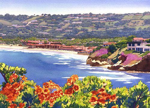La Jolla strand en tennisclub