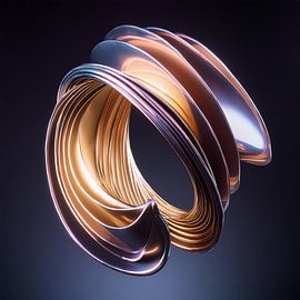 Glasmal met patroon