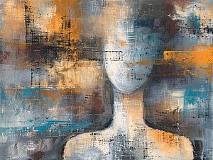 Abstraktes Gesicht | Gesicht in Farben